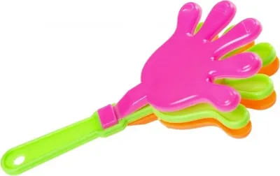 Produktbild von mini-Falthand orange/rosa/grün 9 x 5 cm