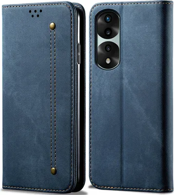 Produktbild von Honor 70 Pro Hülle, Leder Brieftasche Flip Bookstyle Schutzhülle mit Standfunktion für Honor 70 Pro / Honor 70 Pro+ Blau
