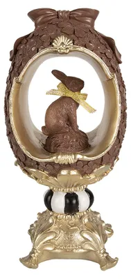 Immagine prodotto di Clayre & Eef figurina decorativa coniglio 30 cm in poliresina marrone