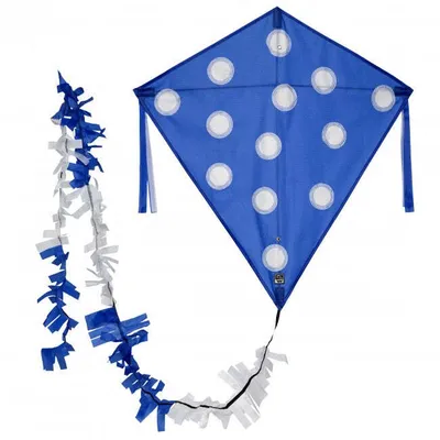 Immagine prodotto di Aquilone per bambini Wolkensturmer Eddy Dots Blue 1155 Blue 75 x 75 cm