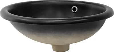 Immagine prodotto di LuxeBath Lavabo da appoggio Quadrato, 49x40,5x19,5 cm, nero opaco, in Vetroceramica