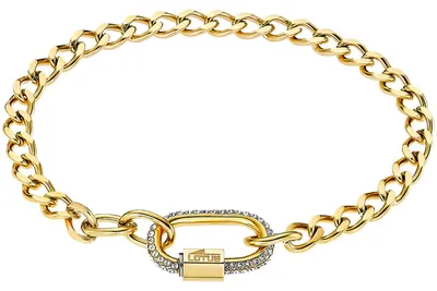 Produktbild von Lotus  LS2338-2-2 Damen Armband Edelstahl Gold weiß 18,5 cm