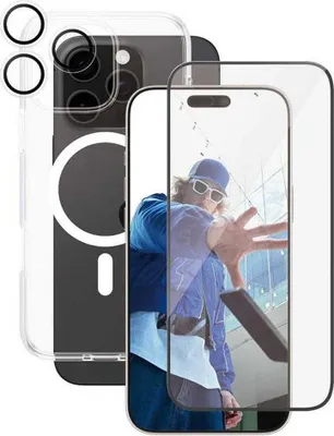 Produktbild von PanzerGlass ® | CARE by ® Flaggschiff 3-in-1 Bundle iPhone 16 Pro Max