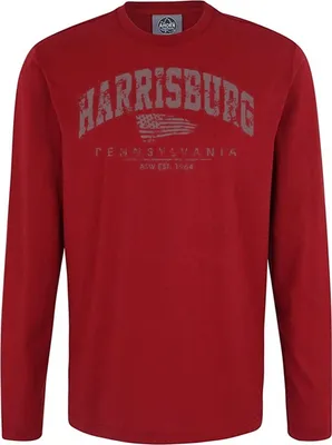 Produktbild von Übergrößen Longshirt Harrisburg grau AHORN SPORTSWEAR Dark Red 6XL