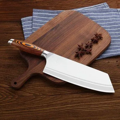 Produktbild von Famanu Nakiri-Messer 20 cm - Professionelles asiatisches Hackmesser aus deutschem Stahl