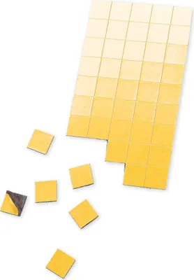 Produktbild von TimeTEX Magnet-Plättchen selbstklebend, 15x15 mm, 91 Stück