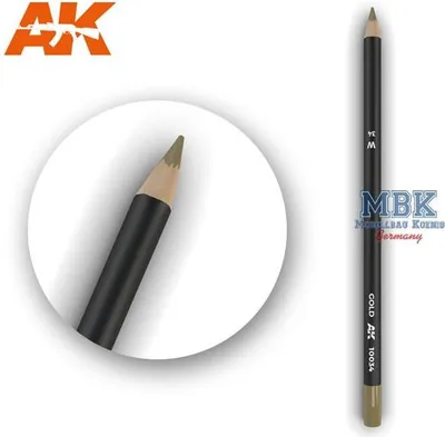 Zdjęcie produktu dla AK Interactive S.L. AK-10034 OŁÓWEK DO STAREŃ, ZŁOTY
