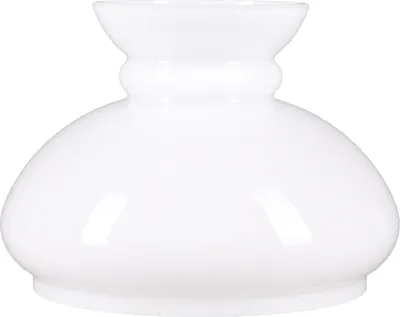 Produktbild von Lampenglas Petroleumglas Ersatzglas Weiß Leuchtenglas Ø 141mm glanz Lampenschirm