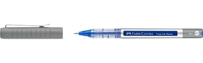 Image de FABER-CASTELL 348151 FABER-CASTELL Roller à encre libre gris 0,7 mm, Couleur de l'encre : bleu, 1 pc.