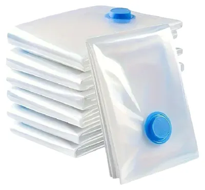 Produktbild von 7er Pack Vakuum-Aufbewahrungsbeutel, Vakuumbeutel, Transparente Kleiderbeutel