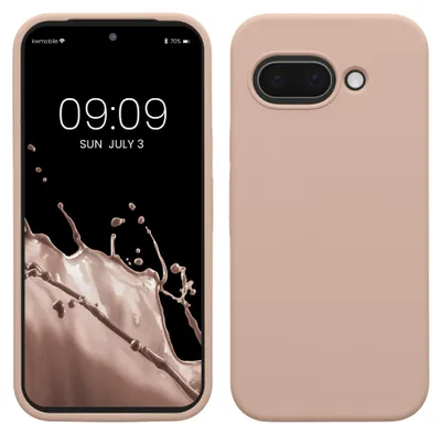 Produktbild von kwmobile Handyhülle für Google Pixel 9a Hülle, für Pixel 9a Case - Hülle Silikon - kabelloses Laden - Altrosa