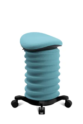 Produktbild von Topstar Sitness 4D mit Rollen türkis/schwarz ergonomischer Sitzhocker, Aktivhocker gegen Rückenschmerzen