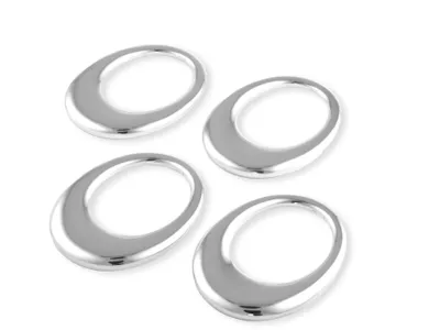 Produktbild von Zilverstad Stoffserviettenring oval, 4er Set 70x52mm, 7811261