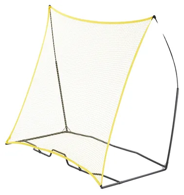 Zdjęcie produktu dla Tablica piłkarska VEVOR, przenośny trenażer piłkarski, 2,1 x 2,1 m, żelazo i włókno poliestrowe, sportowa tablica piłkarska, ściana do indywidualnego treningu zespołowego, przechwytywanie podań