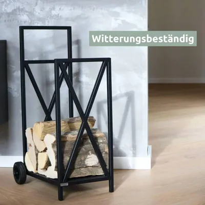 Produktbild von Kaminholzständer auf Rollen