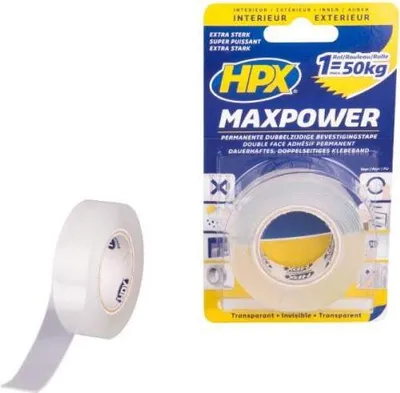 Obrázok produktu pre Hpx | Potvrdzovacia páska Pp | 19 mm | 5 m | transparentná