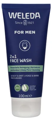 Produktbild von Face And Beard Weleda 2 In 1 face Wash For Men