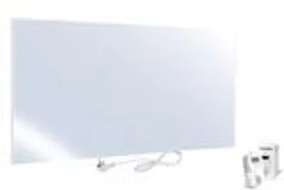 Produktbild von Spiegel 580 W mit Thermostat TH12 – Carbon-Crystal – 2-in-1 Design