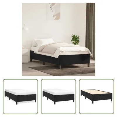 Produktbild von The Living Store Bettgestell Schwarz 80x200 cm Samt