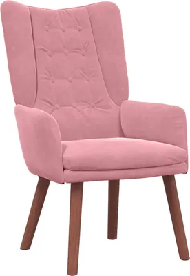 Immagine prodotto di vidaXL poltrona rosa 63 x 67 x 94 cm in velluto