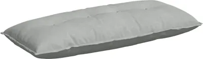 Image de vidaXL Coussin dorsal gris clair 120 x 50 cm Tissu velours côtelé