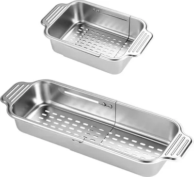 Produktbild von Famanu Spülkorb ausziehbar - für Gemüse und Obst, silber