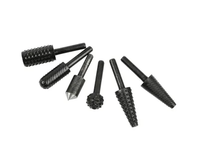 Produktbild von Präzisionsfräser Set für Metall und Holz, 6 mm - 6-teiliges HSS Schnellarbeitsstahl Set für Schleifen, Formgebung und Kantenbearbeitung