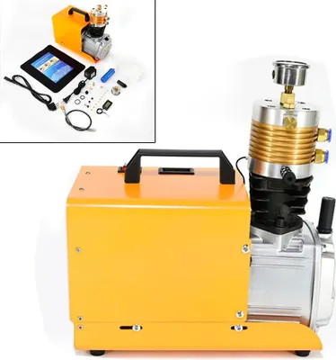 Zdjęcie produktu dla Wysokociśnieniowa sprężarka powietrza - Pompa powietrza PCP - 1,8 kW - 30 MPa / 4500 PSI - 2800 obr/min - 220 V - Wtyczka EU - Przenośna