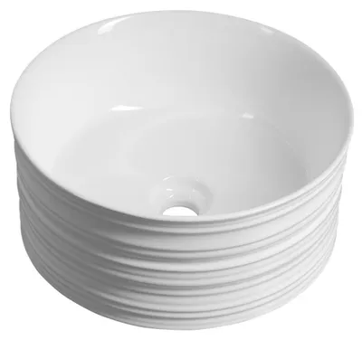 Produktbild von ALETTE Aufsatzwaschtisch, Keramik, Ø 41cm, Weiß