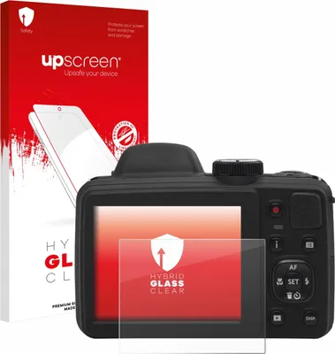 Produktbild von upscreen Schutzglas für Kodak Pixpro AZ405 Schutzfolie Panzer Folie Glas Display Schutz klar