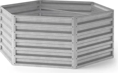 Produktbild von OK-Living Hochbeet , 129 x 129 cm, Silber