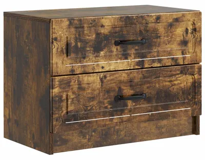 Productafbeelding van Nachtkastje Gerookt eiken 62 x 34,5 x 44,5 cm Bewerkt hout