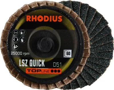 Produktbild von RHODIUS Schleifscheibe mit Zirkoniumlamellen LSZ QUICK 51 TOPline 303931