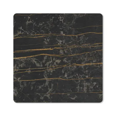 Produktbild von MuchoWow® Mauspad Mousepad Marmor - Schwarz - Gold - Ader 30x30 cm - Mousepads - Maus Mat - Pad - Mausunterlage - Gaming