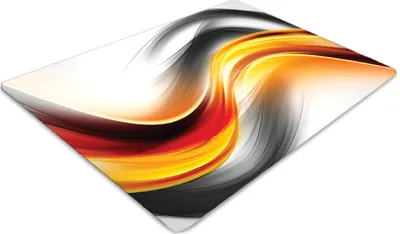 Produktbild von Stuhlunterlage Bürostuhlunterlage 120 cm x 90 cm Bodenmatte Bürostuhlunterlage - Orange Linie