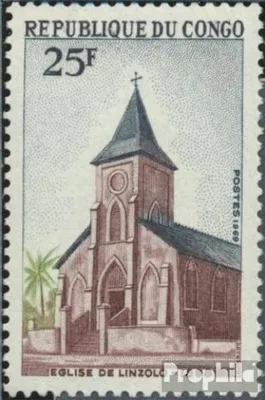 Produktbild von Briefmarken Kongo (Brazzaville) 1970 Mi 206 (kompl.Ausg.) postfrisch Kirche in Linzolo