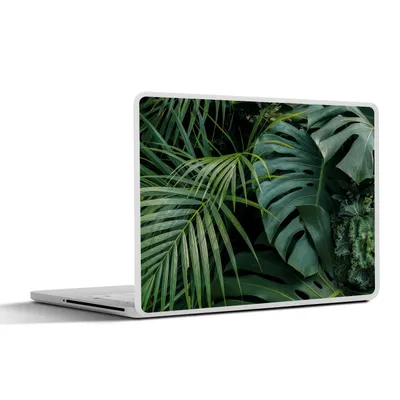 Produktbild von MuchoWow® Laptop Aufkleber Sticker Cover Pflanzen - Dschungel - Blätter - Tropisch 31x22.5 cm - Laptop-Deko