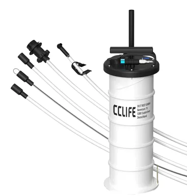 Productafbeelding van Olieafzuigpomp - 6,5 l - Handmatig en pneumatisch - 6 slangen