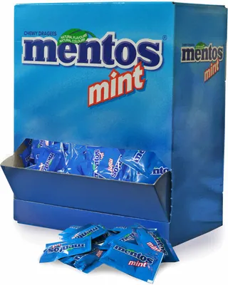 Produktbild von Mentos Mint Duo, Dragee, Kaudragee, Kaubonbons, Kau Bonbons, für Gastro, Hotel, Büro, Kantine, 250 Stück á 5.70 g