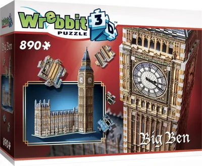 Obrázok produktu pre BIG BEN & PARLAMENTNÝ DOM - VEŽA KRÁĽOVNEJ ELISABETH, 3D-PUZZLE Wrebbit