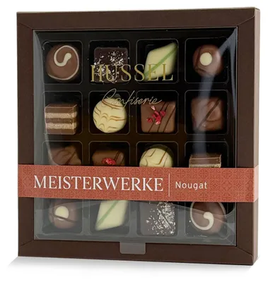 Produktbild von Hussel MEISTERWERKE Pralinenauslese Nougat, 200g