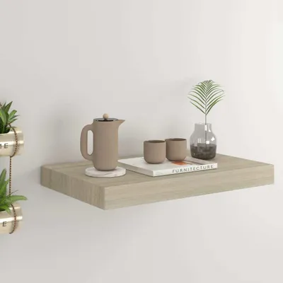 Produktbild von "im " Schwebendes Wandregal Eichefarben 40x23x3,8 cm MDF - Wandregale CC9933