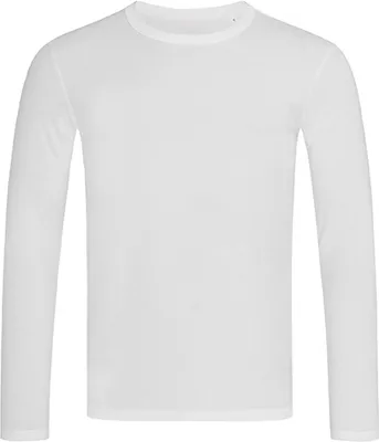 Produktbild von Stedman ST9040 | Herren Morgan Long Sleeve / Single-Jersey - Farbe: White - Größe: L
