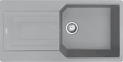 Immagine prodotto di Franke URBAN UBG 611-100 lavello in STONE GREY con manopola eccentrica in acciaio inox / Dimensioni del foro 980 x 480 mm / Lavello in granito