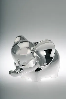 Produktbild von Spardose Elefant versilbert L 14,0cm, H 10 cm