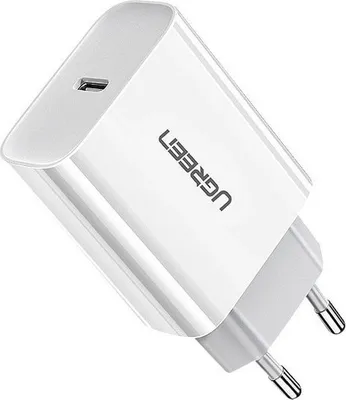 Produktbild von 18W WandLadegerät USB PD Netzteil Schnell Fast Charge Power Delivery 3.0 Quick Charge 4.0 + 18 W 3A komaptibel mit Smartphone weiß