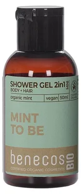 Productafbeelding van Benecos Bio Douchegel 2in1 Mint (50 ml)