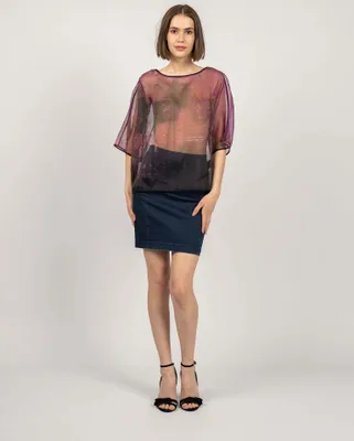 Zdjęcie produktu dla Patrizia Pepe Bluzka - 8C0360/A6K0-XT86 - Fioletowy- Rozmiar: 38(EU)