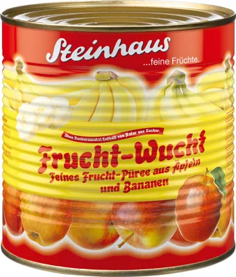 Produktbild von Steinhaus Frucht Wucht Püree Bananen ohne Zuckerzusatz 2650ml