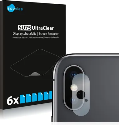 Produktbild von 6x Für Apple iPhone Xs (NUR Kameraschutz) Schutzfolie Savvies Displayschutz Display Schutz Folie Klar Transparent